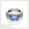 Anello Polvere di Stelle cerchietto pietra ovale